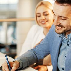 signature en agence immobilière